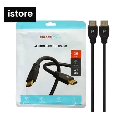 کابل HDMI پرودو مدل PB-HD4K2M ا Porodo Blue 4K/60Hz HDMI Cable Ultra HD — تصویر ۴