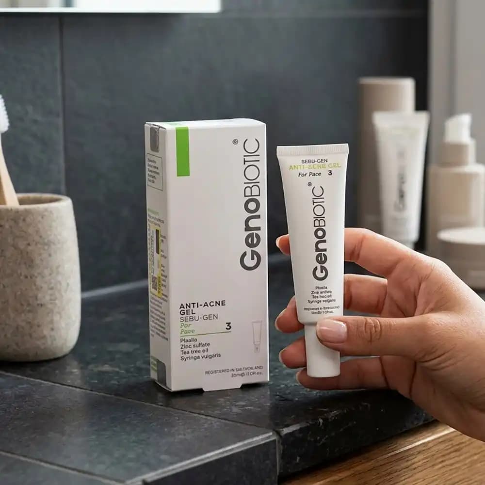ژل ضد جوش صورت ژنوبایوتیک (GenoBiotic) مدل Sebu-Gen حجم 30 میلی لیتری — تصویر ۴