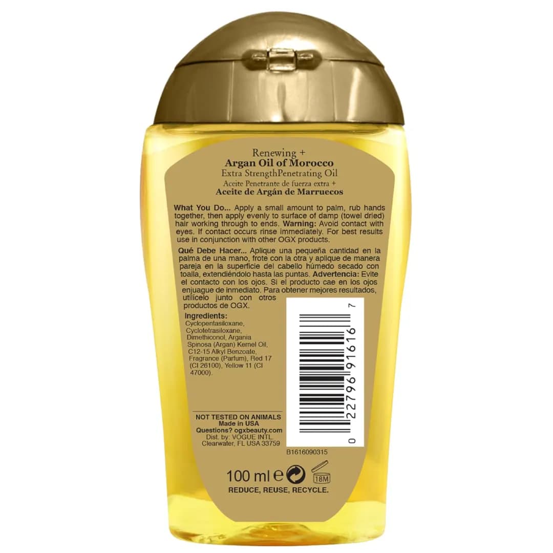 روغن آرگان او جی ایکس مناسب موهای خشک و وز مدل Extra Penetrating — تصویر ۵