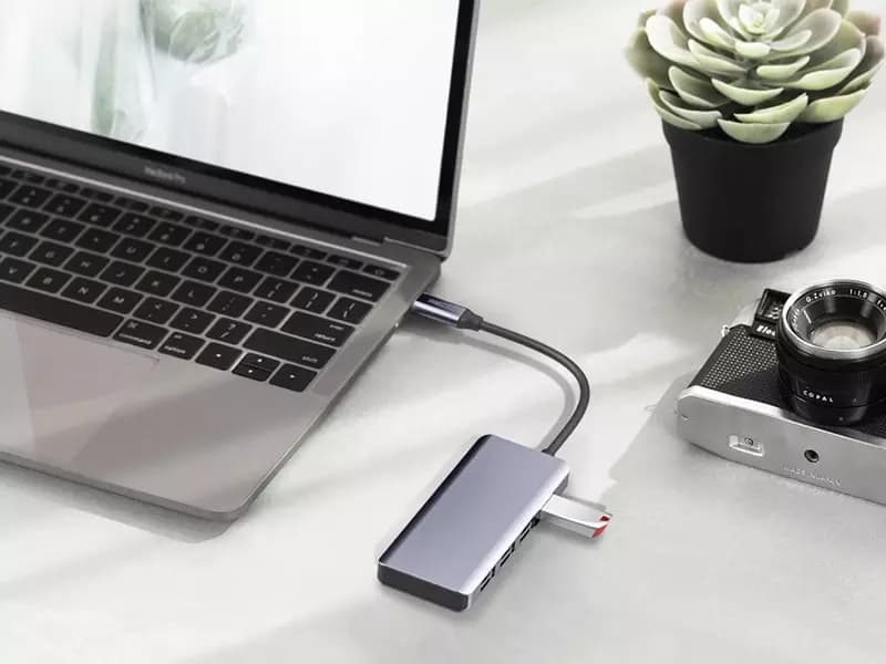 هاب 5 در 1 تایپ سی رسی مدل Recci 5-in-1 Hub RH06 — تصویر ۵