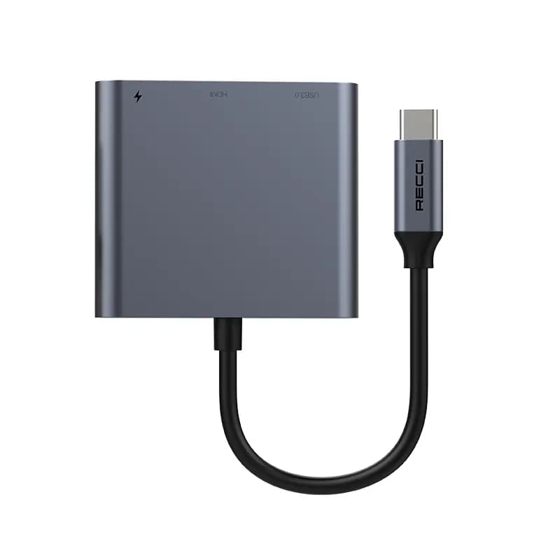 هاب 3 در 1 تایپ سی رچی مدل Recci 3 in 1 Hub RH05 — تصویر ۷