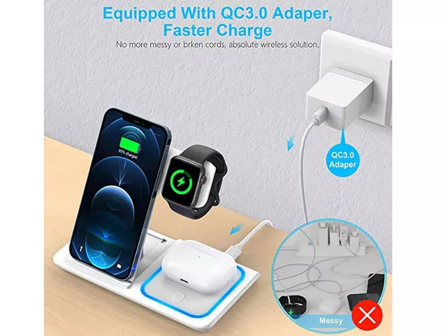 شارژر وایرلس رومیزی رچی Recci Magnetic Wireless Charger RCW-15 — تصویر ۸