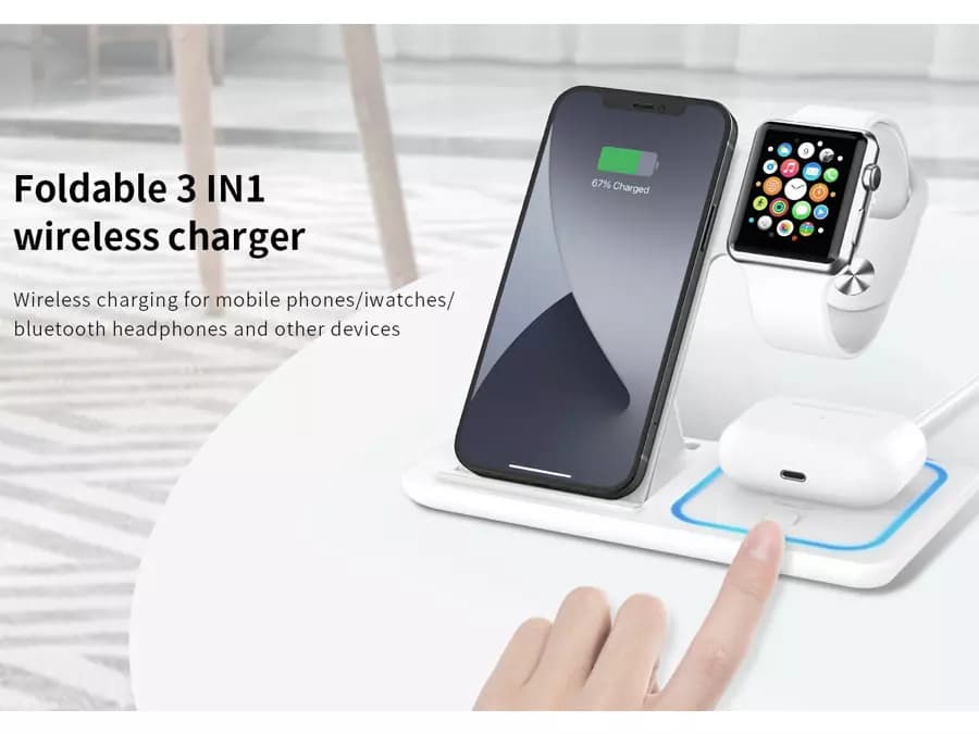 شارژر وایرلس رومیزی رچی Recci Magnetic Wireless Charger RCW-15 — تصویر ۴