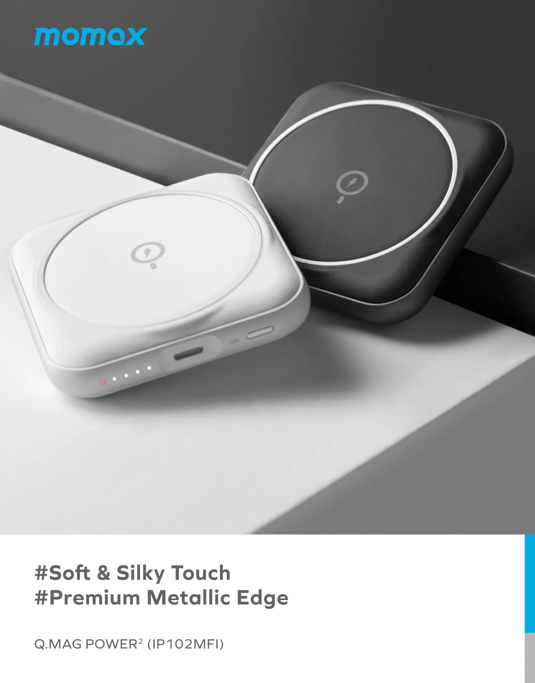 پاور بانک مگنتی مومکس مدل Momax Magnetic Power Bank Q.Mag Power2 با ظرفیت 3500mAh — تصویر ۸