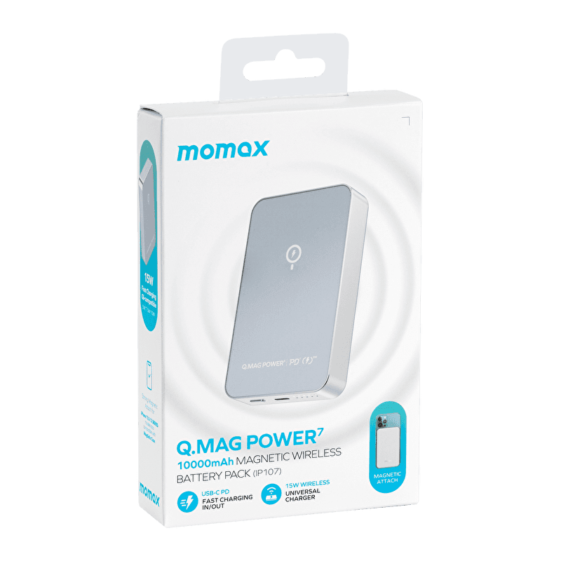 پاور بانک مگنتی مومکس مدل MOMAX Q.MAG Power7 با ظرفیت 10000mAh — تصویر ۸