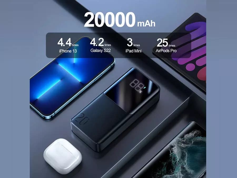 پاوربانک فست شارژ جویروم مدل Joyroom Power Bank JR-QP192 با ظرفیت 20000mAh — تصویر ۱۲