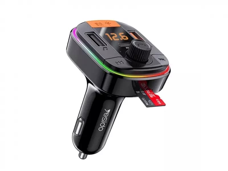 شارژر فندکی با قابلیت پخش موسیقی و تماس یسیدو مدل Yesido Y45 — تصویر ۴