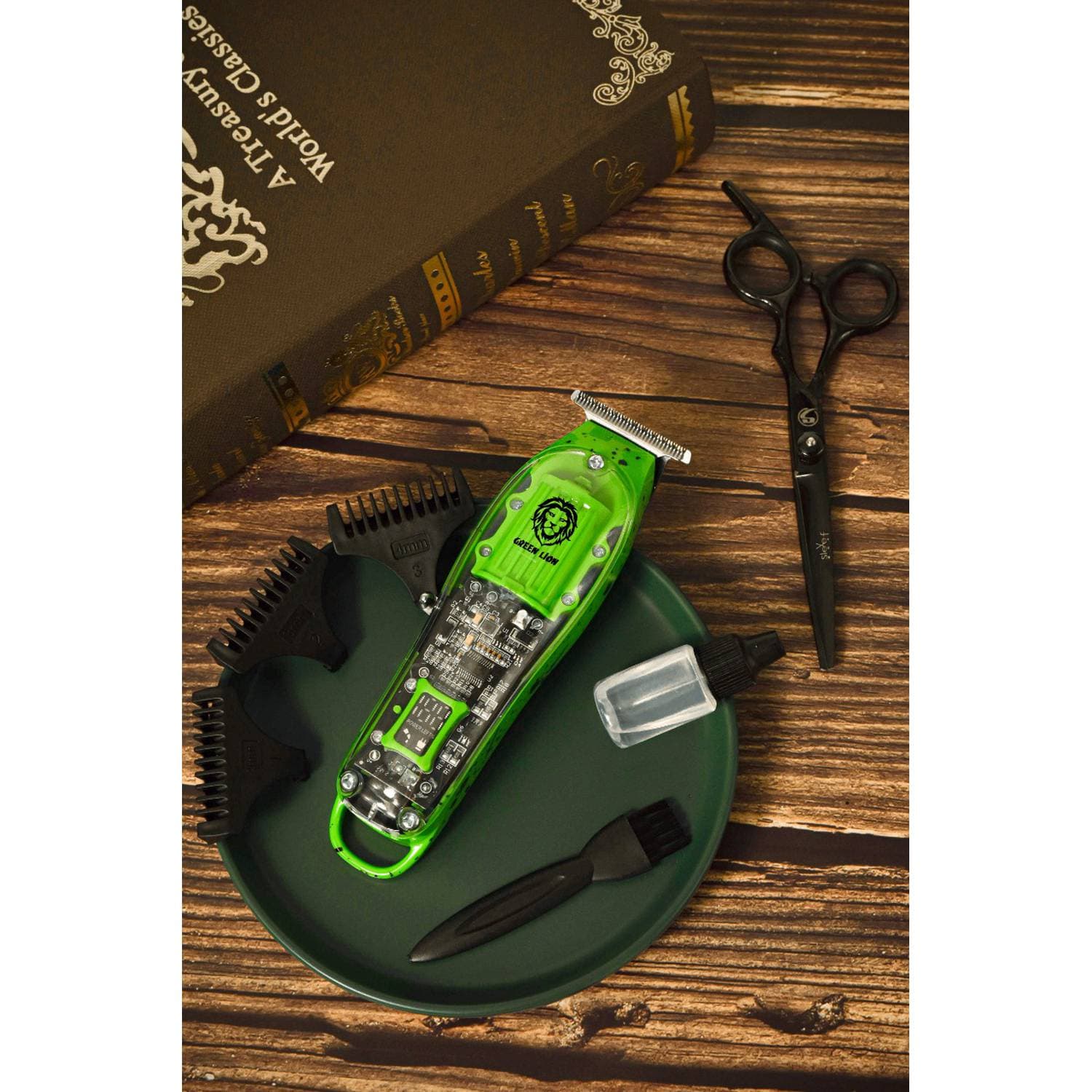 ماشین اصلاح سر گرین لاین مدل Green Lion Transparent Pro Hair Trimmer GNTPROTMR — تصویر ۲