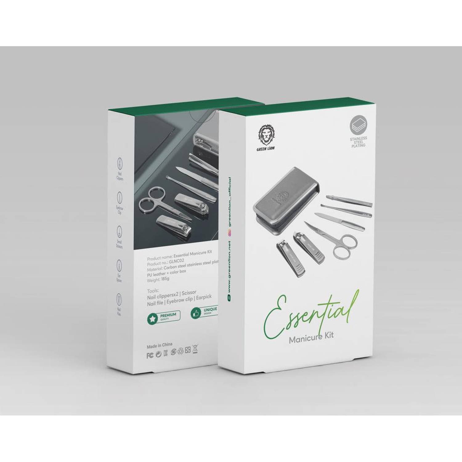 کیت بهداشت ناخن و مانیکور گرین لاین مدل Green Lion Essential Manicure Kit GNETLMKIT — تصویر ۴