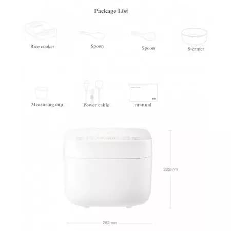 پلو پز 4 لیتری شیائومی میجیا مدل Xiaomi Mijia Rice Cooker C1 MDFBZ03ACM — تصویر ۳