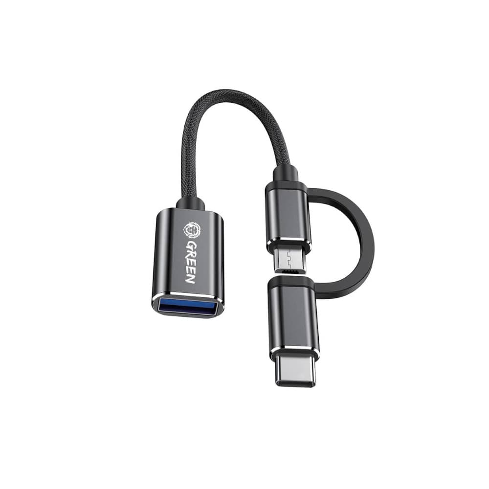 مبدل USB به تایپ سی و میکرو گرین لاین مدل Green Lion OTG Portable Cable GN21OSDT — تصویر ۵