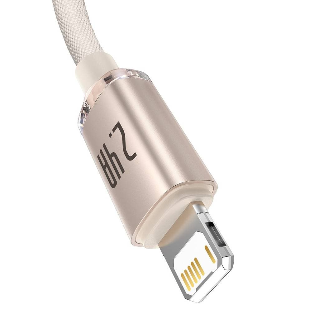 کابل USB به لایتنینگ باسئوس مدل Crystal Shine Series طول 2 متر — تصویر ۱۱