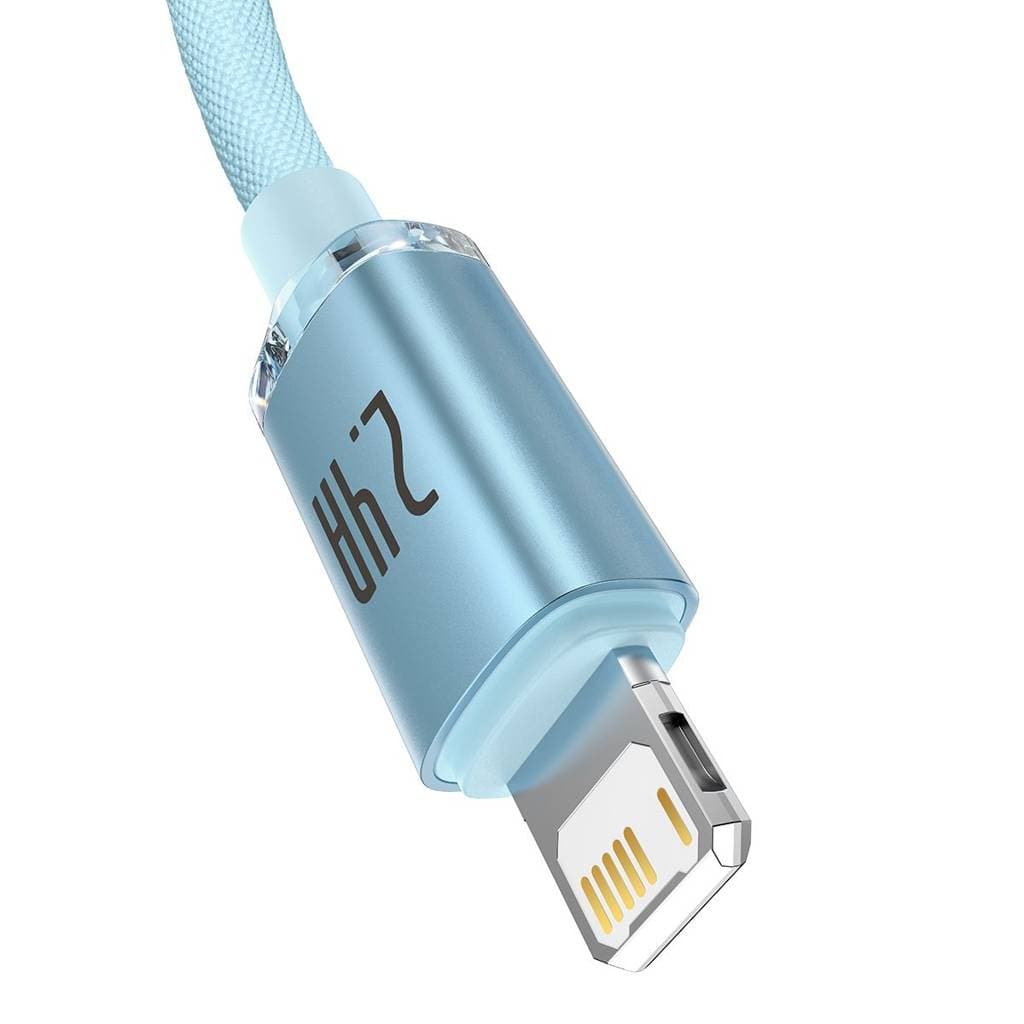 کابل USB به لایتنینگ باسئوس مدل Crystal Shine Series طول 2 متر — تصویر ۲