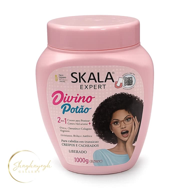 ماسک مو اسکالا مدل Divino Potão حجم 1000 گرم Skala Expert Divino Potão 2 in 1 Hair Treatment Cream 1000g