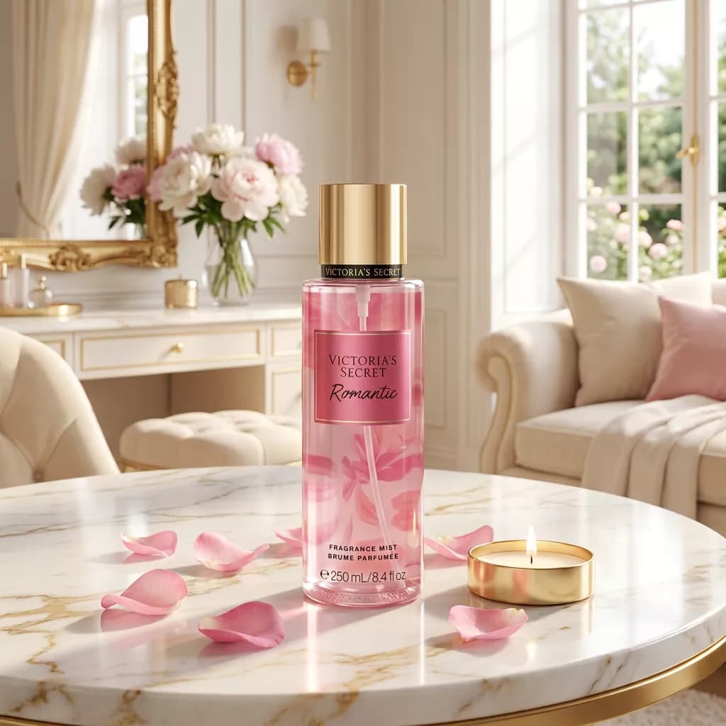 بادی اسپلش زنانه رومانتیک ویکتوریا سکرت 250 میل Victoria’s Secret Romantic Fragrance Mist 250ml — تصویر ۵