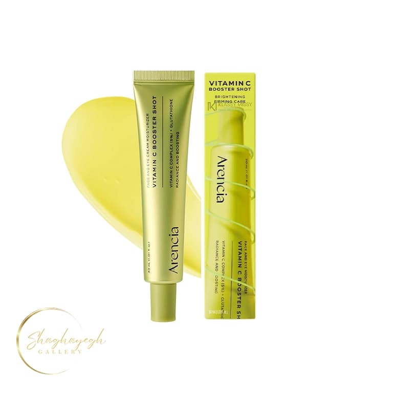 سرم ویتامین C روشن کننده و آبرسان صورت و دور چشم آرنسیا 30 میل Arencia Vitamin C Booster Shot Face Serum 30ml — تصویر ۲