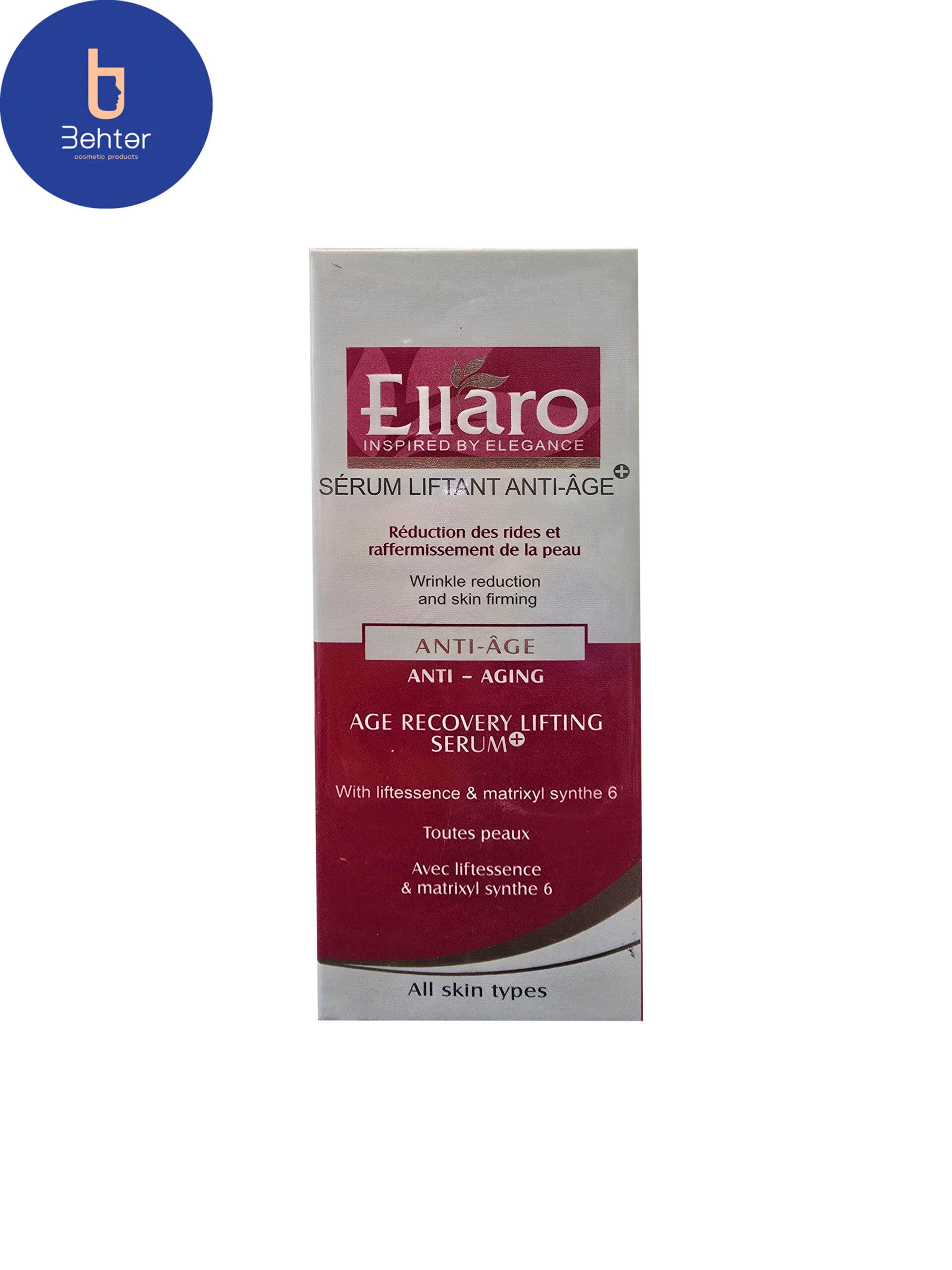 سرم ضد چروک ایج ریکاوری الارو 30میل Ellaro Age Recovery Anti-Wrinkle Serum 30ml — تصویر ۷