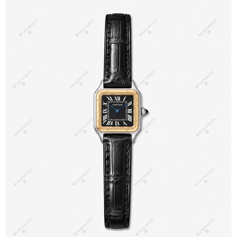 ساعت مچی کارتیر زنانه پنتر صفجه مشکی Cartier 2560 — تصویر ۹