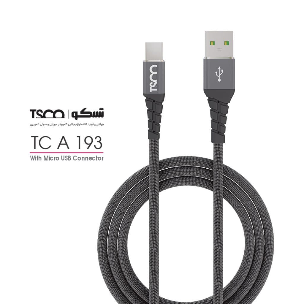 کابل تبدیل USB به microUSB تسکو مدل TCA-193 طول 1 متر — تصویر ۵