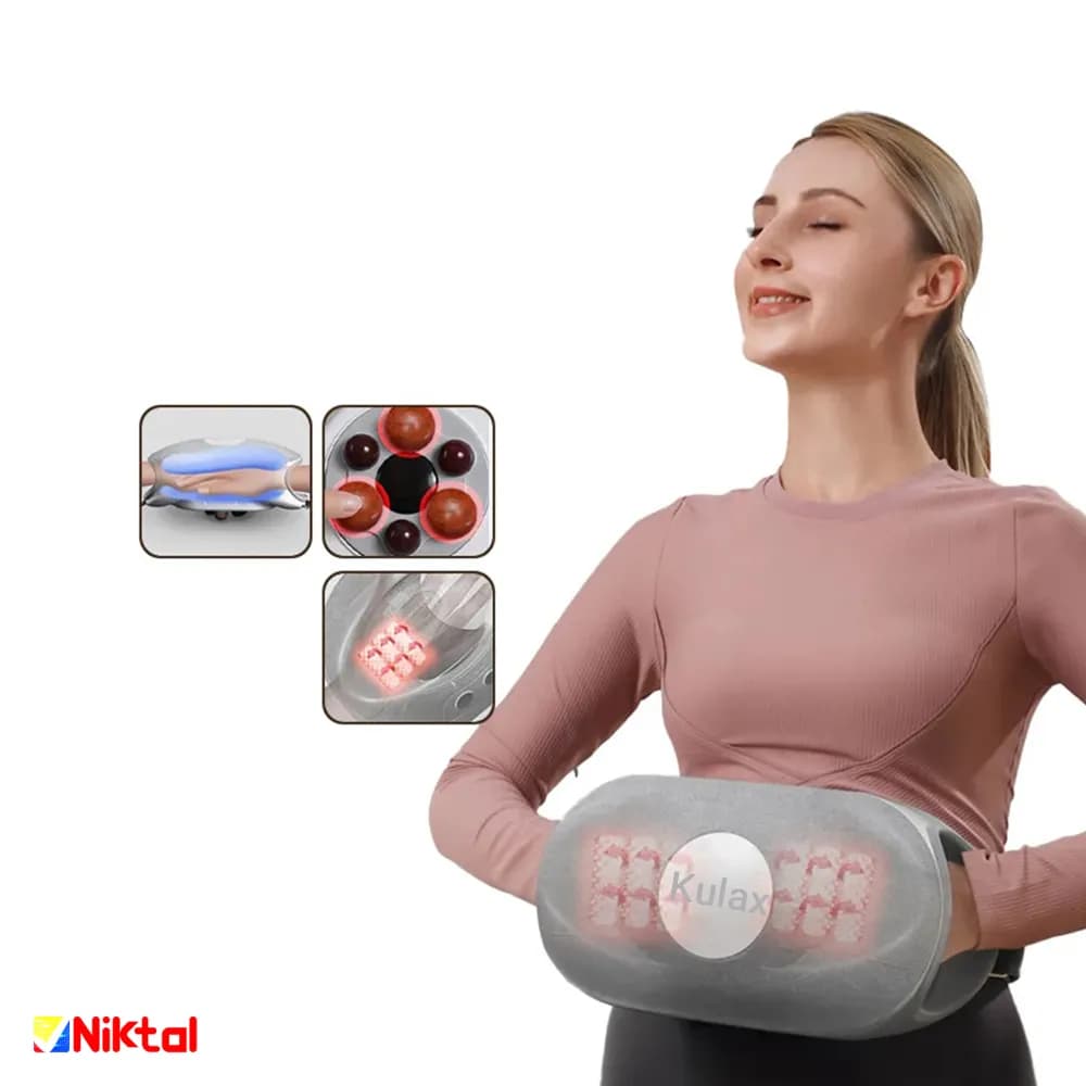 ماساژور شکم و دست Kulax مدل H060-HMBD-01 شیائومی | دستگاه چندمنظوره گرافنی با کمپرس گرم و ماساژ هوشمند — تصویر ۴