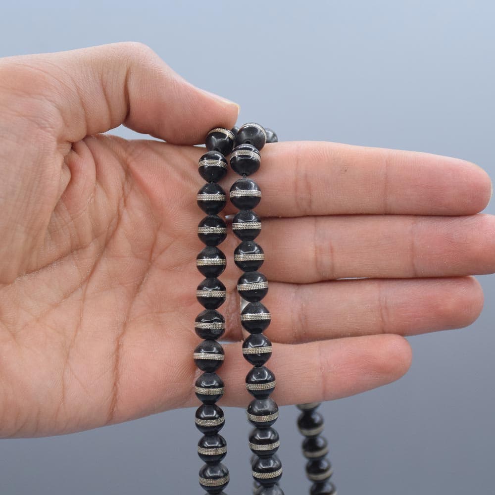 تسبیح چوبی کوک (نارجین) اصل 100 دانه «کد 6710» — تصویر ۶