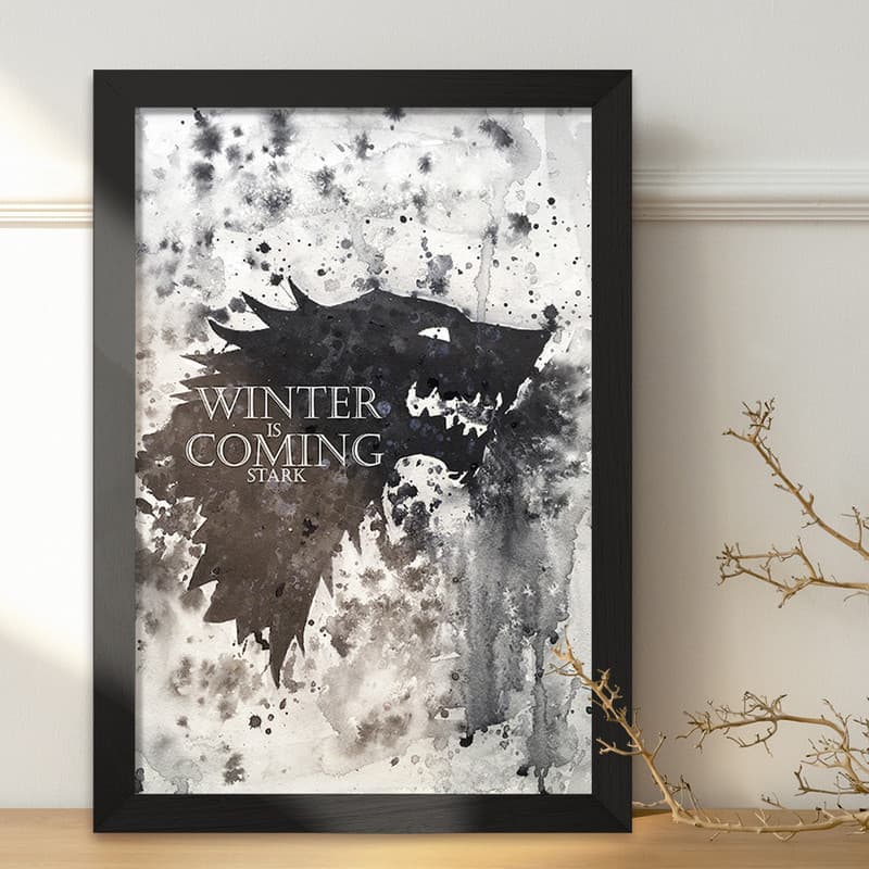 تابلو خندالو مدل زمستان در راه است (Winter Is Coming) کد F11372 — تصویر ۲