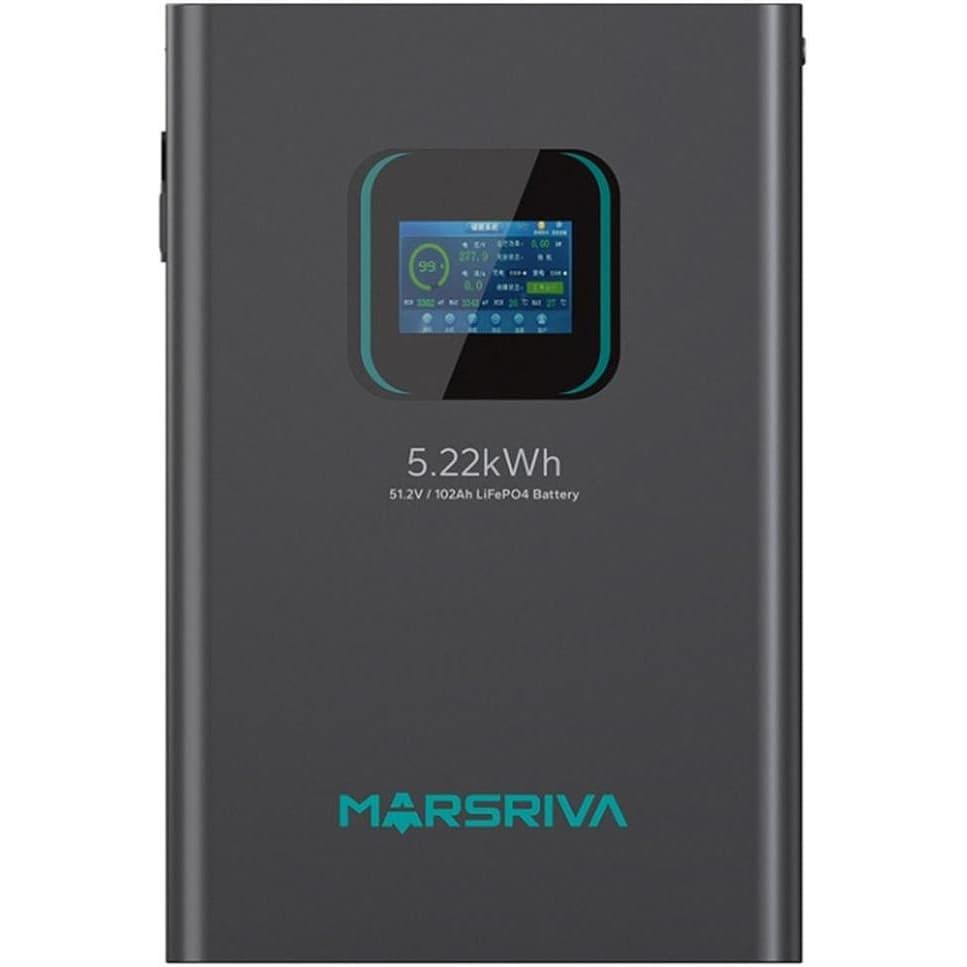 باتری لیتیوم فسفات آهن (LiFePO4) مدل MR-LFP48-100-WMD ظرفیت 5.1Kwh برند MARSRIVA — تصویر ۶