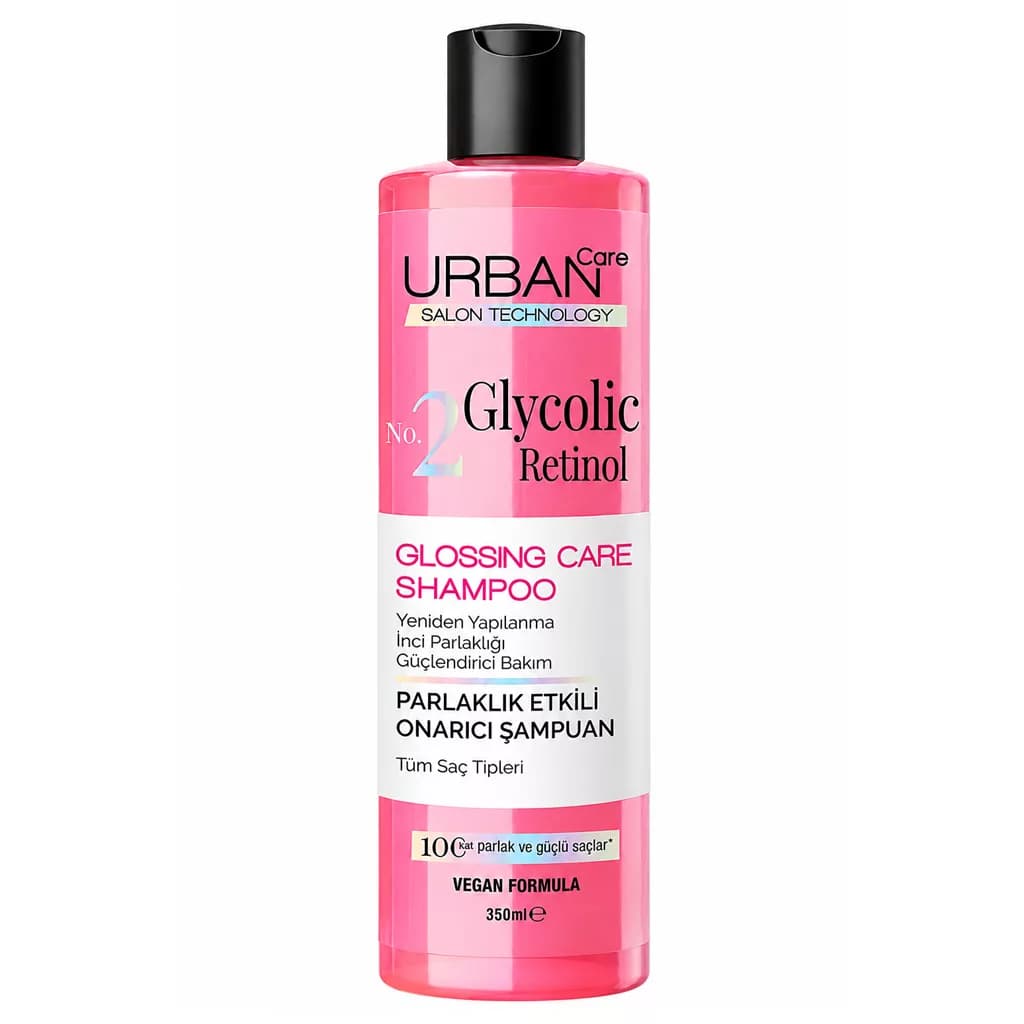 شامپو براق کننده اوربن کر Urban Care حاوى اسید گلیکولیک و رتینول حجم 350 میل — تصویر ۵