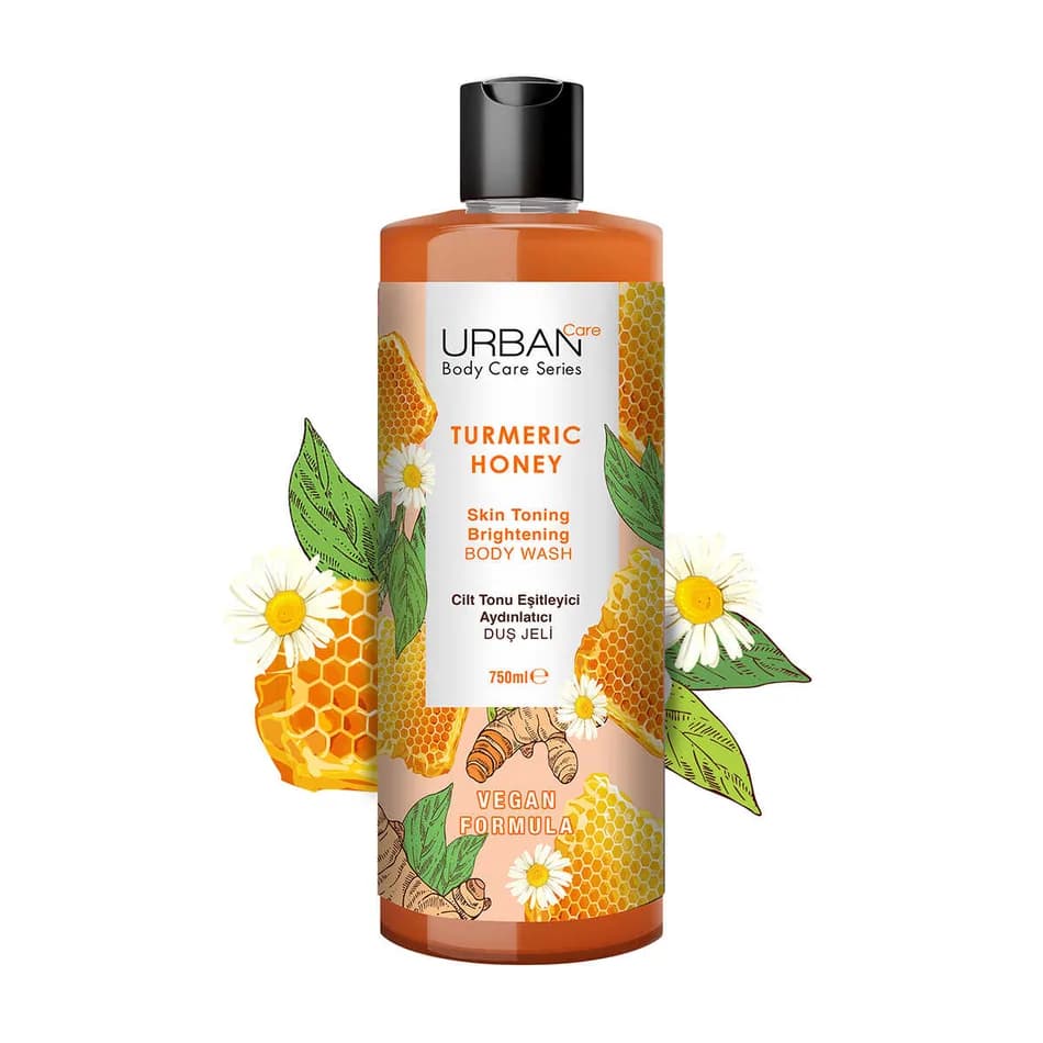شامپو بدن اوربن کر Urban Care حاوى Turmeric & Honey حجم 500 میل — تصویر ۴