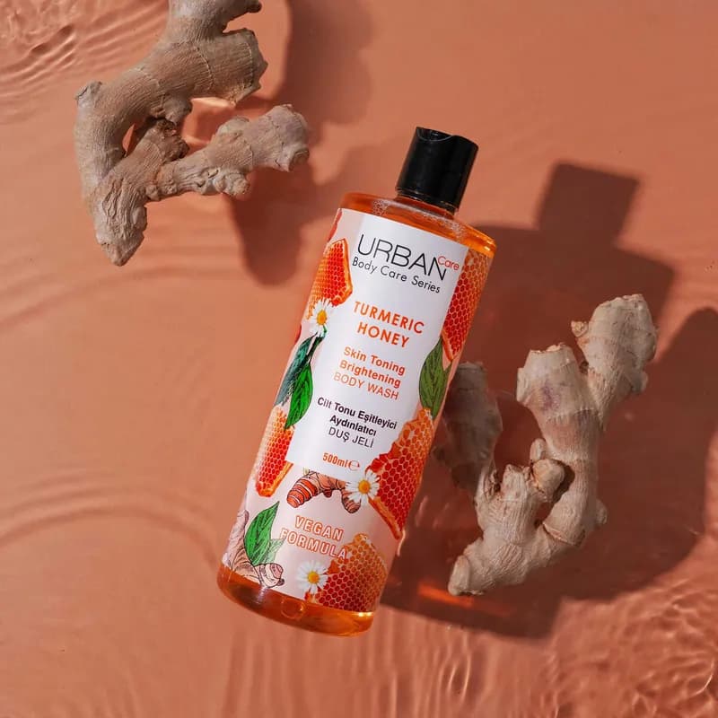 شامپو بدن اوربن کر Urban Care حاوى Turmeric & Honey حجم 500 میل — تصویر ۸