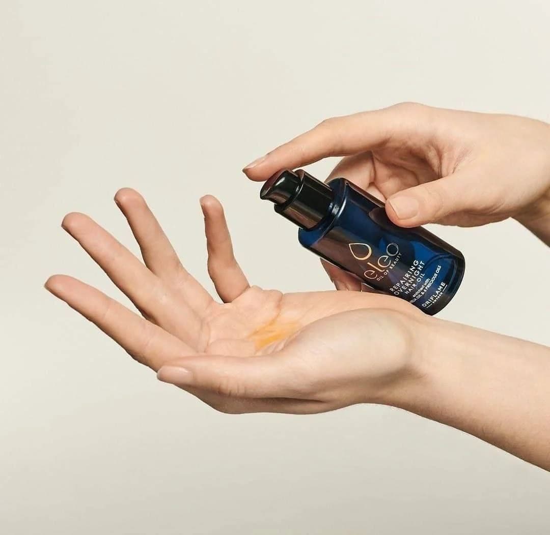 روغن ترمیم کننده شبانه مو آرگان الئو اوریفلیم Eleo Repairing Overnight Hair Oil — تصویر ۱۲