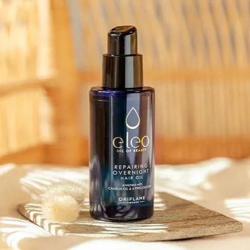 روغن ترمیم کننده شبانه مو آرگان الئو اوریفلیم Eleo Repairing Overnight Hair Oil — تصویر ۳