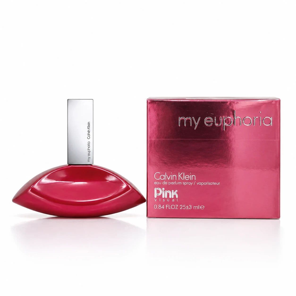 عطر جیبی زنانه پینک ویژوآل (اسکلاره) مدل Calvin Klein My Euphoria با رایحه گرم حجم 30 میلیلیتر — تصویر ۲