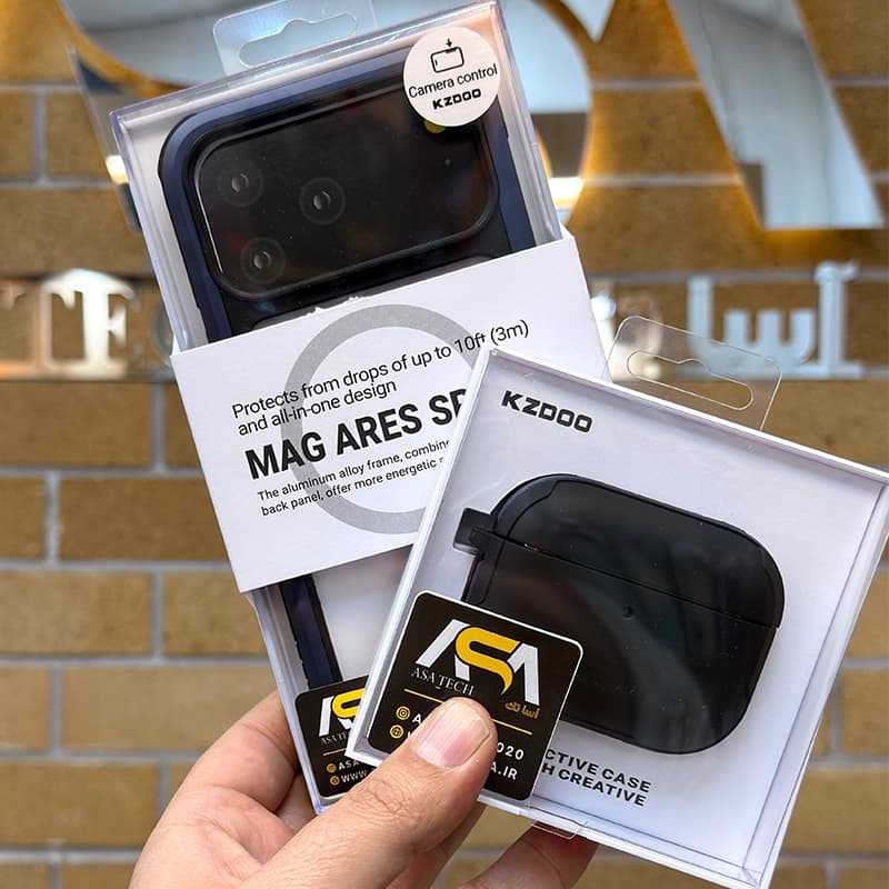 ست کاور Mag Ares Sport برای آیفون 17 پرومکس و کاور ایرپاد پرو 3 برند KZDOO — تصویر ۳