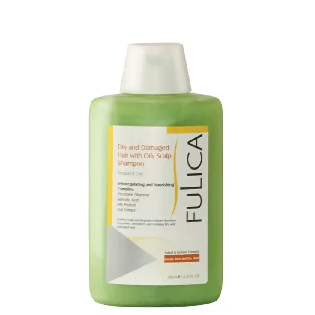 شامپو موی فولیکا مدل Dry And Damaged Hair مناسب پوست سر چرب و موی آسیب دیده حجم ۲۰۰میلی لیتر