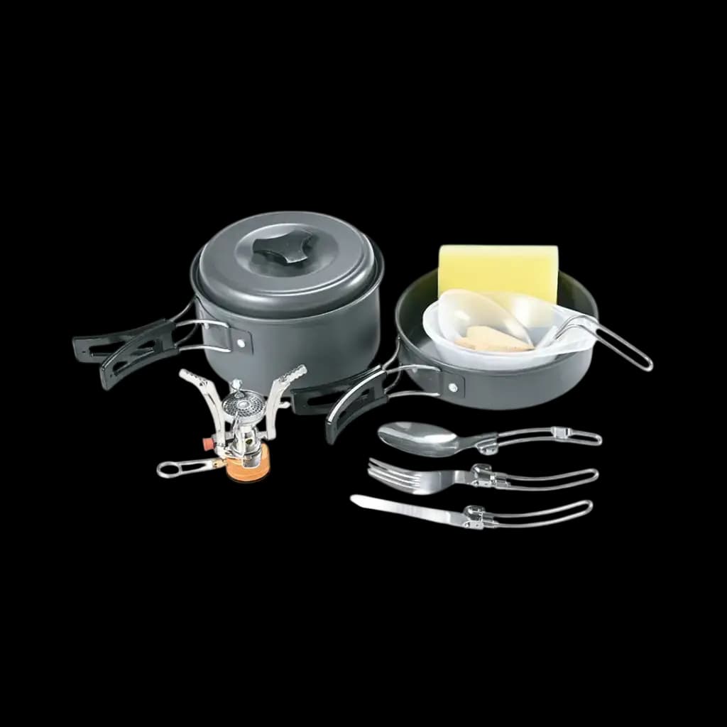 ست ظروف کمپینگ Green Lion 10 IN 1 Camping Cookware