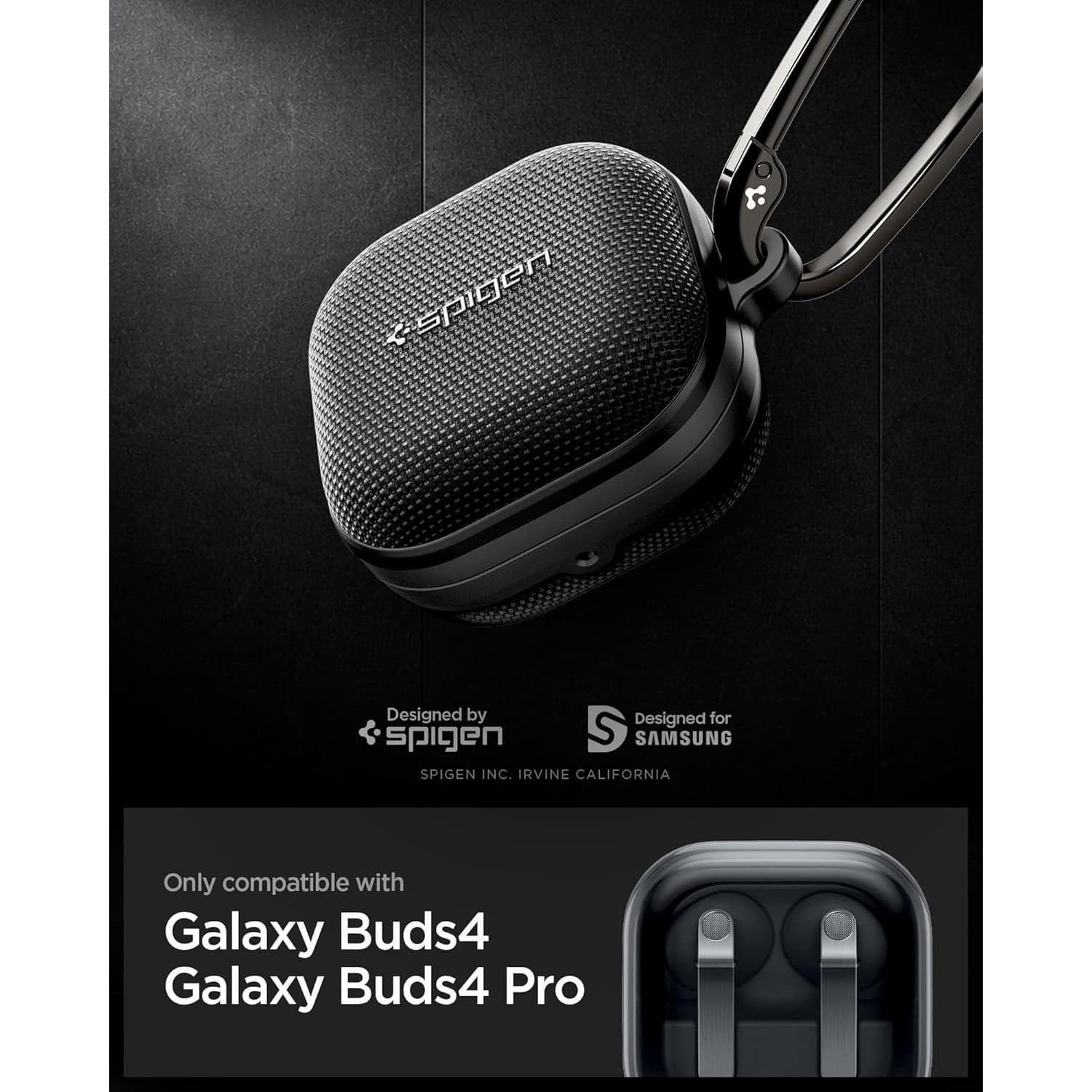 کاور اسپیگن مدل Classic Fit هدفون بی سیم سامسونگ Galaxy Buds 4 Pro / Buds 4 — تصویر ۱۰