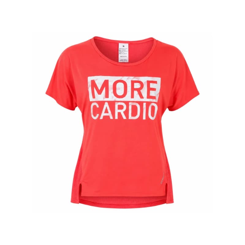 تیشرت تنفسپذیر زنانه MORE CARDIO مدل DOMYOS رنگ صورتی — تصویر ۹