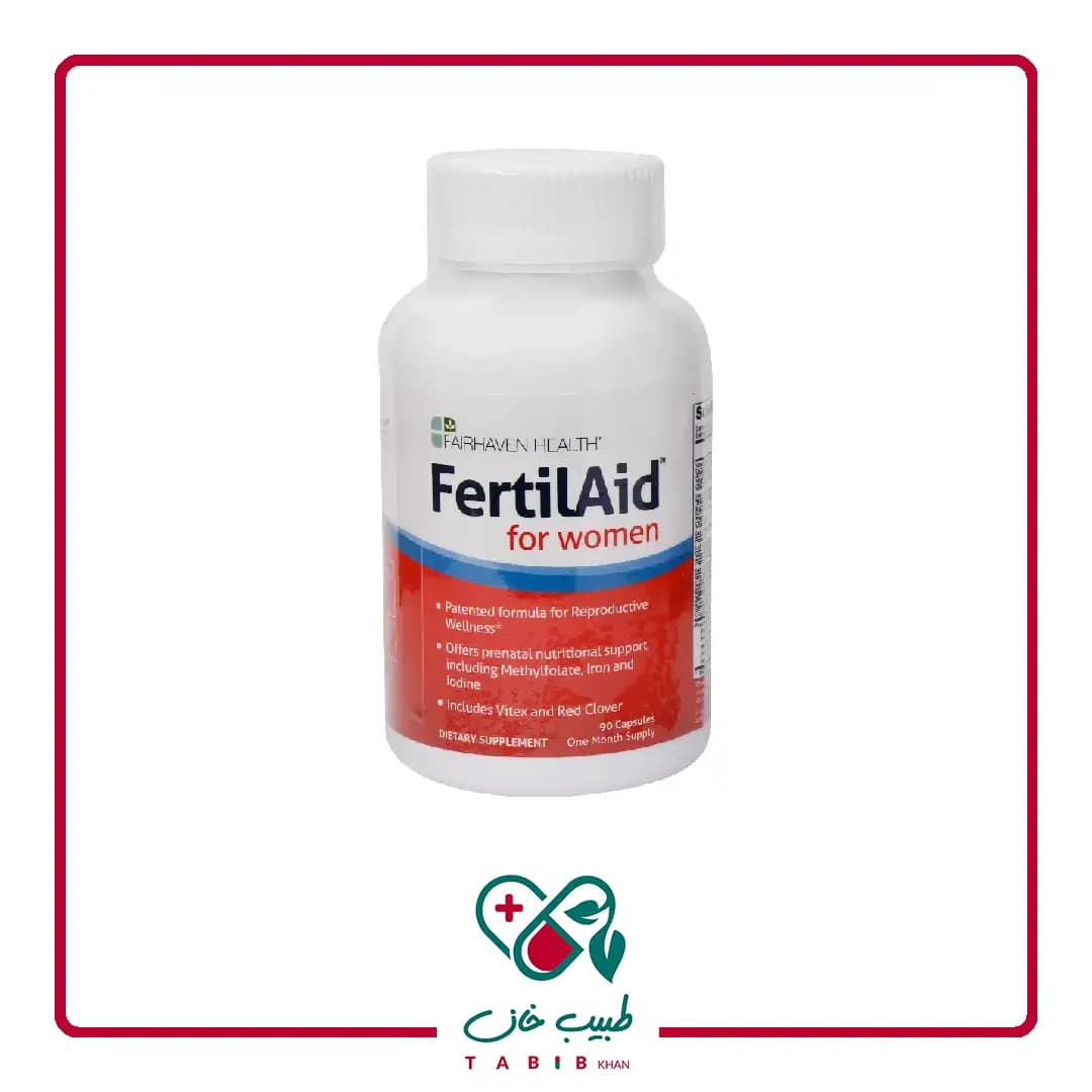 کپسول فرتیل اید فیرهون هلث برای بانوان 90 عددی/Fairhaven Health FertilAid For Women 90 Capsules — تصویر ۳