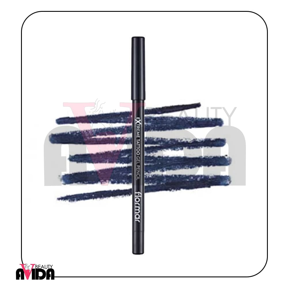 مداد چشم ژلی اکستریم تتو فلورمار Intense Blue شماره 04 — تصویر ۴