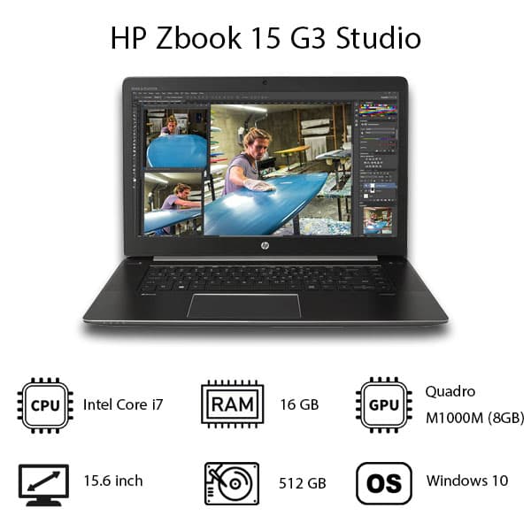 لپ تاپ HP Zbook Studio G3 — تصویر ۹