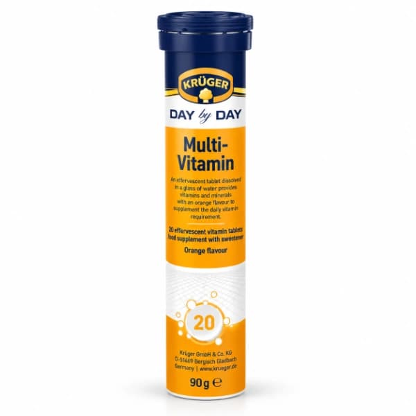 قرص جوشان مولتی ویتامین کروگر پرتقالی ۲۰ عدد Kruger Day By Day Multi-vitamin — تصویر ۹