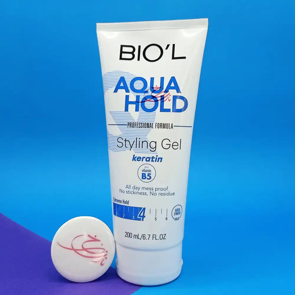 ژل مرطوب موی سر بیول BIO’L (حالت دهنده خیس) مدل AQUA HOLD حجم 200 میلی لیتر