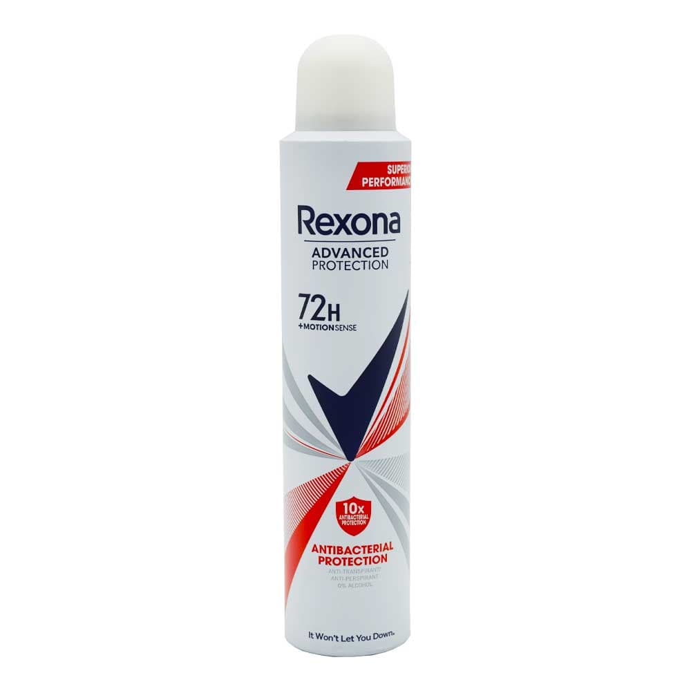 اسپری بدن ضد تعریق زنانه رکسونا REXONA اصل آرژانتین مدل Antibacterial حجم 200 میلی لیتر