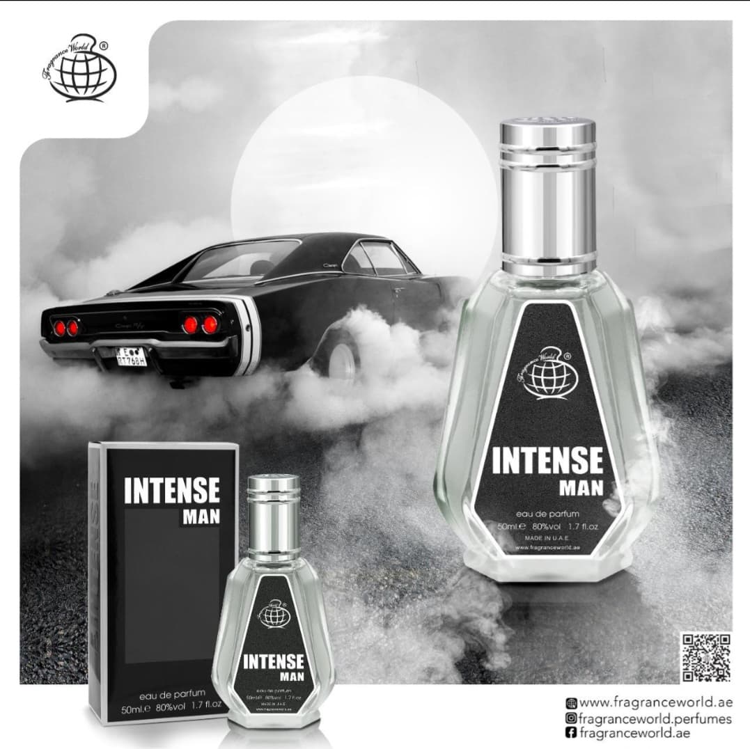 عطر ادکلن 50 میل مردانه جگوار کلاسیک بلک فراگرنس ورد اینتنس من جگوار مشکی Fragrance World Intense Man — تصویر ۲