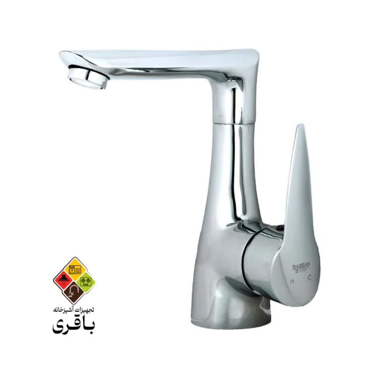 شیر روشویی متحرک راسان مدل رابیت کروم — تصویر ۲