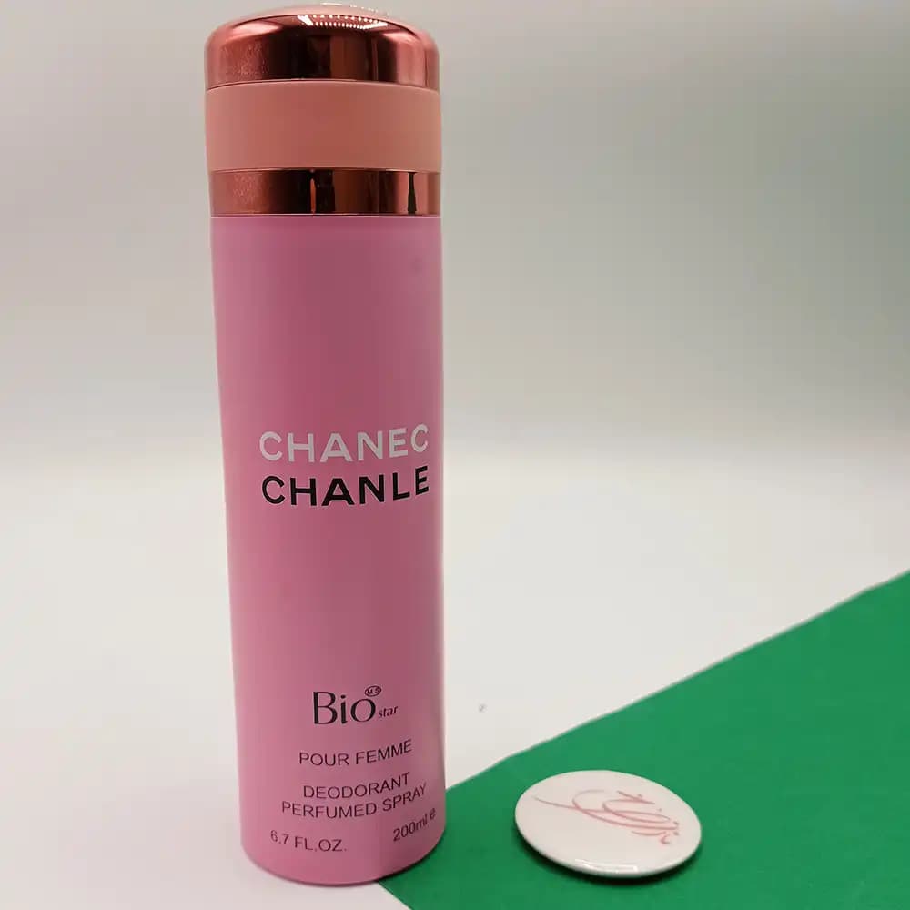 اسپری بدن بیو استار Bio star مدل چنس چنل CHANEC CHANLE حجم 200 میلی لیتر