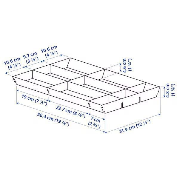 نظم دهنده قابل تنظیم کشو ایکیا UPPDATERA 40 سانتیمتر — تصویر ۲