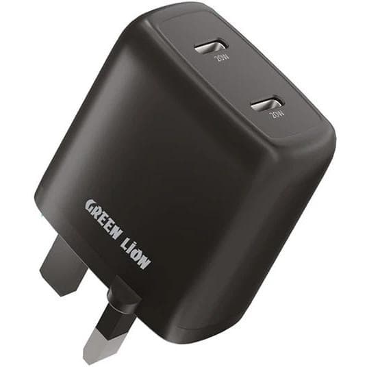 شارژر دیواری گرین مدل Dual Port USB-C GNWC2PD40WBK ا شارژ 40 وات — تصویر ۲