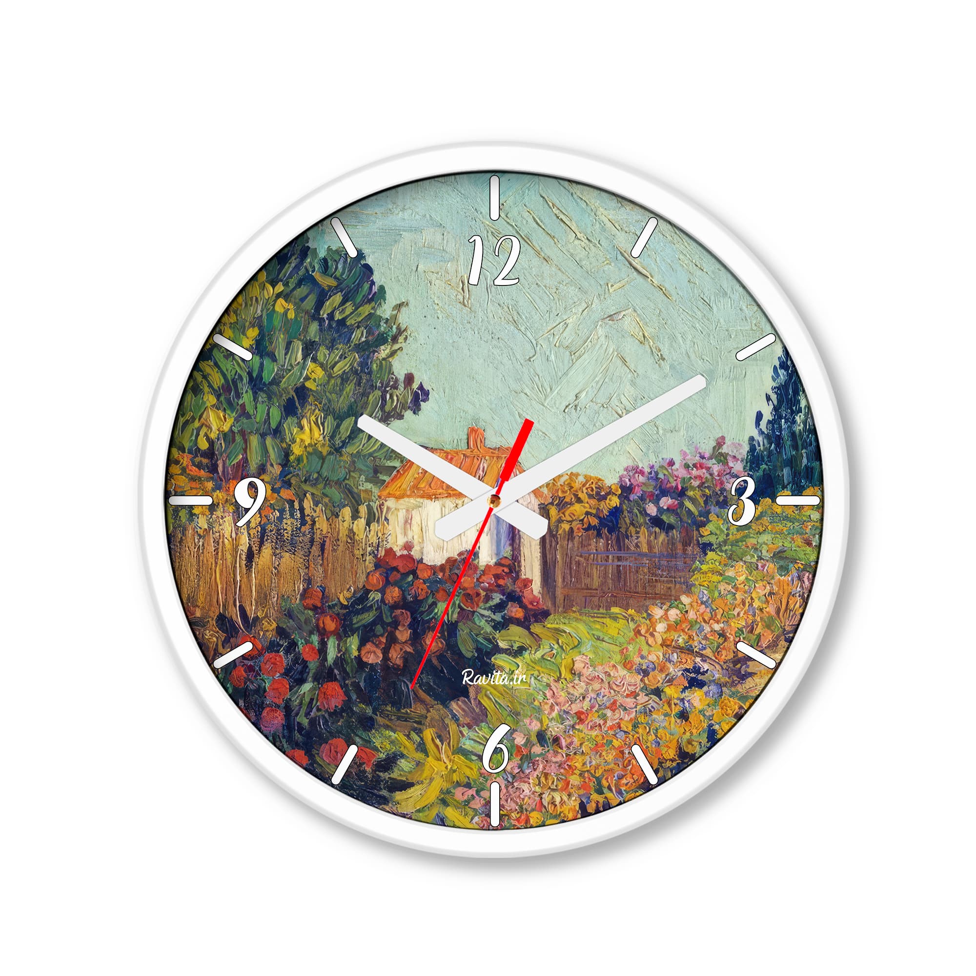 ساعت رومیزی دیواری راویتا طرح نقاشی سبک ون گوک – van gogh کد 3829 — تصویر ۸